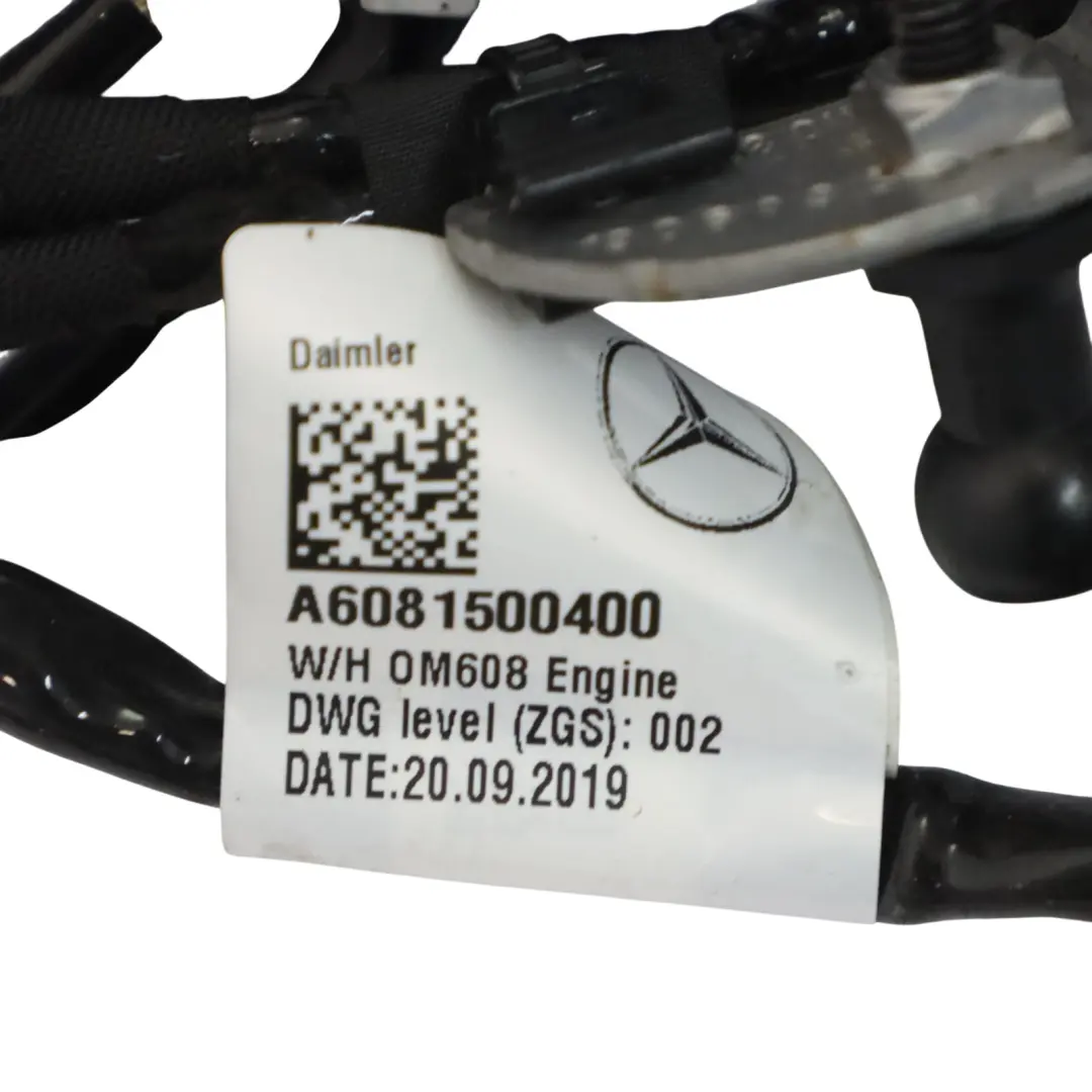 Mercedes W177 OM608 Diesel Engine Wiring Loom Harness Cable Loom - SKU A6081500400 - Part number A6081500400
