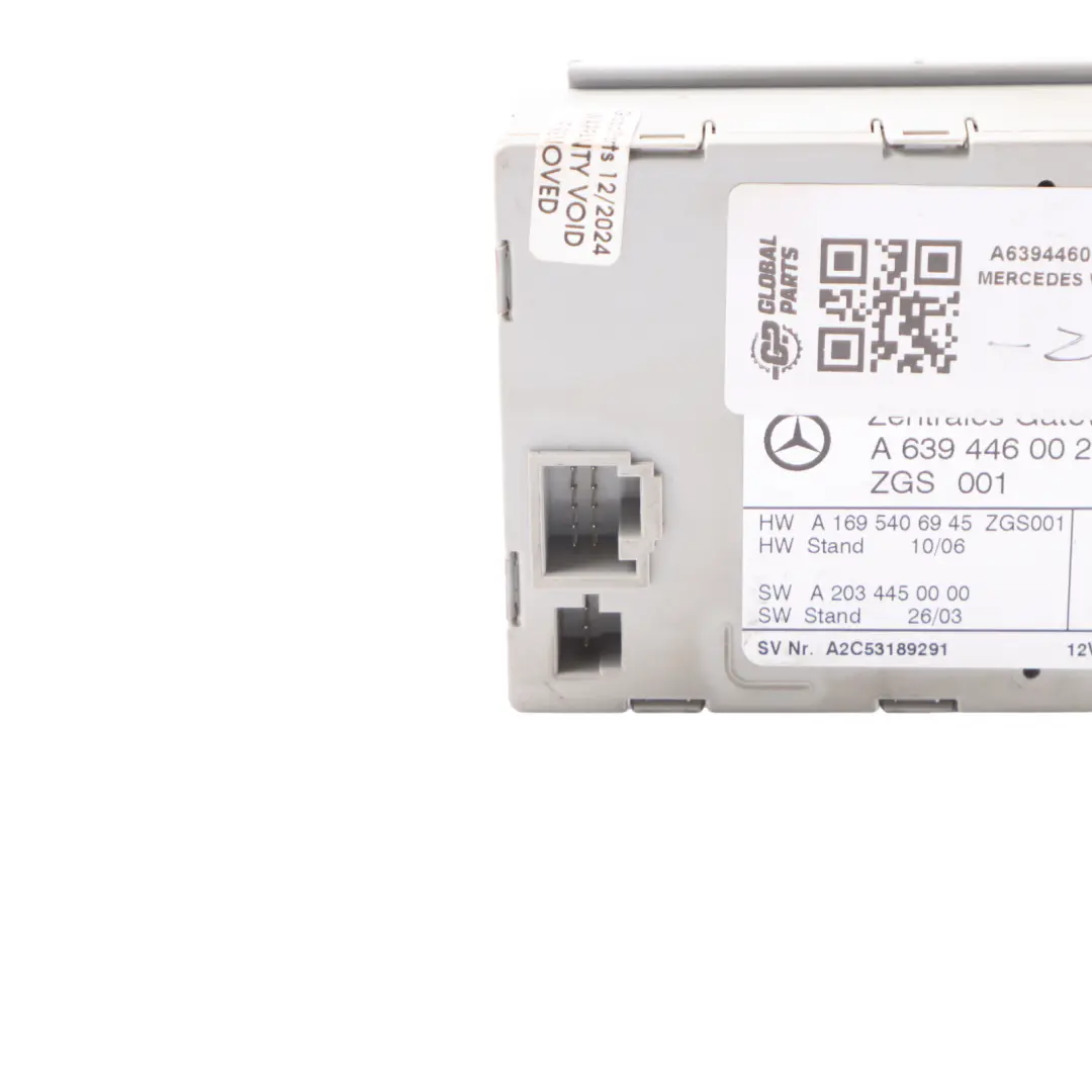 Gateway Control Unit Module ECU to Mercedes W639 with Part number A6394460027 Mercedes W639 Gateway Control Unit Module ECU - SKU A6394460027 - Part number A6394460027