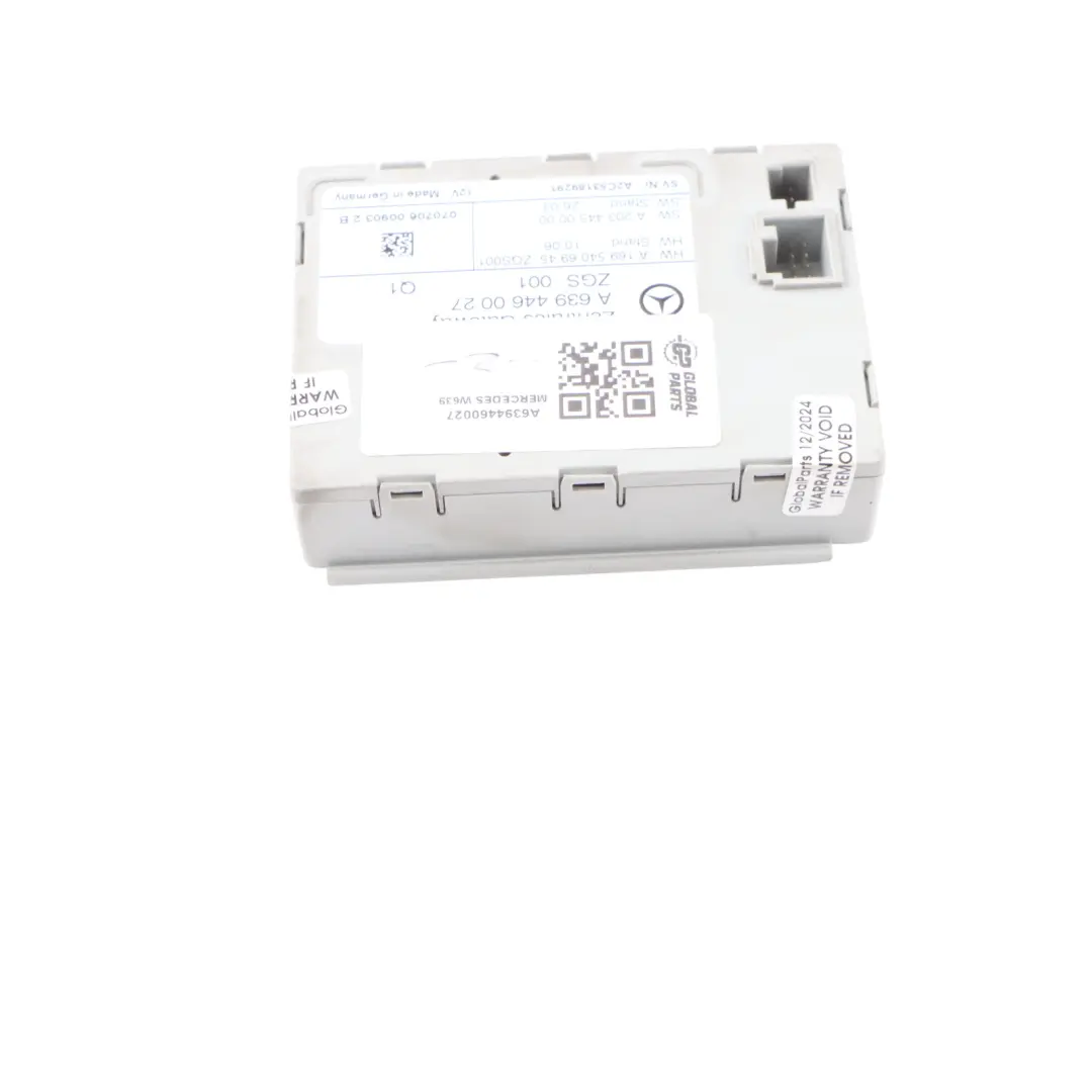 Gateway Control Unit Module ECU to Mercedes W639 with Part number A6394460027 Mercedes W639 Gateway Control Unit Module ECU - SKU A6394460027 - Part number A6394460027