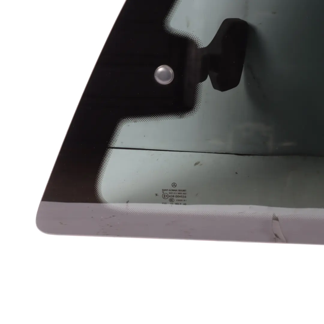 Right O/S Quarter Side Window Glass Tinted AS3 to Mercedes Vito Viano W639 Rear with Part number A6396721113 Mercedes Vito Viano W639 Rear Right O/S Quarter Side Window Glass Tinted AS3 - SKU A6396721113 - Part number A6396721113