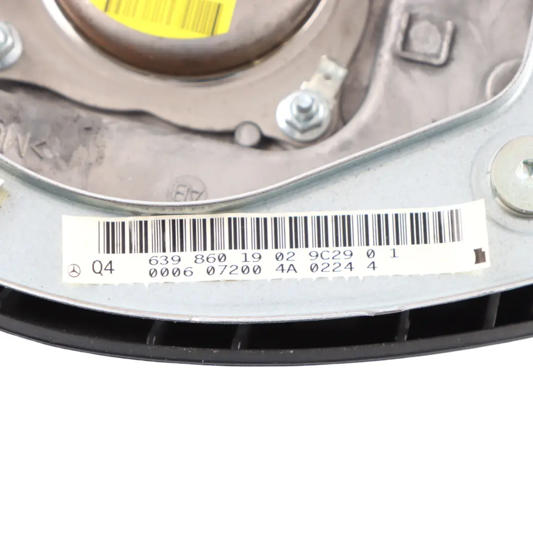 Mercedes Vito W639 Steering Wheel Air Module Driver's Side Black - SKU A6398601902 - Part number A6398601902