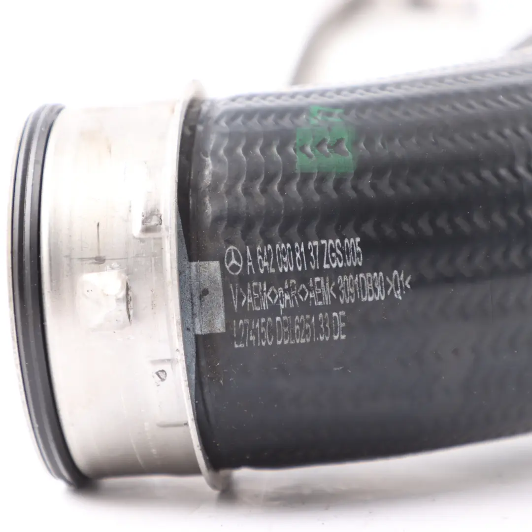 Charge Intake Pipe Hose Line to Mercedes W213 C238 C253 Intercooler Air with Part number A6420908137 Mercedes W213 C238 C253 Intercooler Air Charge Intake Pipe Hose Line - SKU A6420908137 - Part number A6420908137