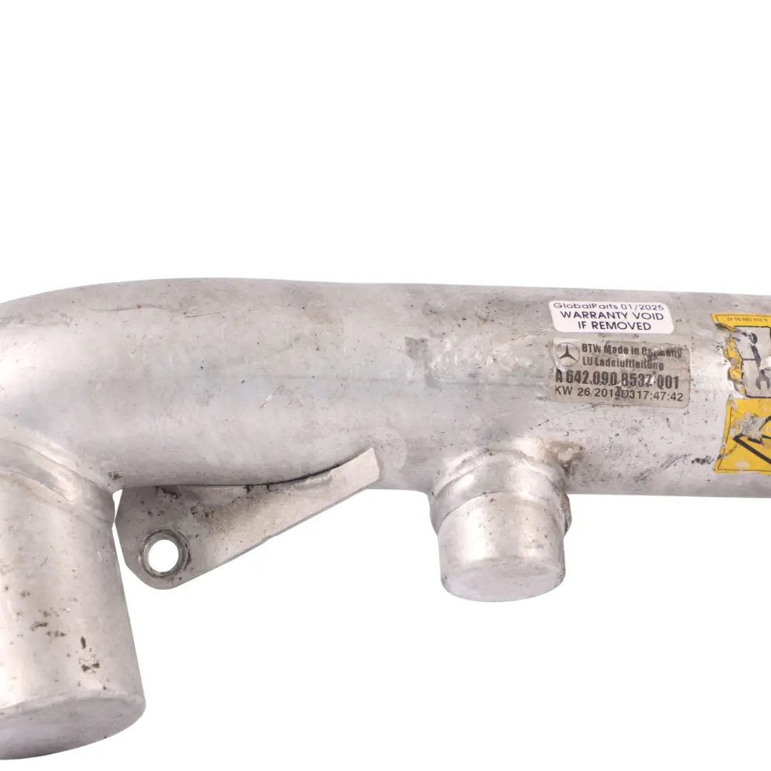 Mercedes W207 C218 OM642 Intercooler Air Charge Intake Pipe Hose - SKU A6420908537 - Part number A6420908537