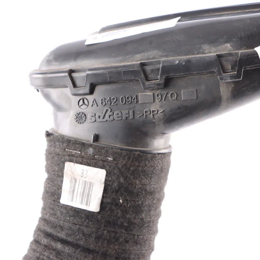 Intake Pipe Mercedes W213 C238 Diesel OM642 Hose Duct Line to Air with Part number A6420948397 Air Intake Pipe Mercedes W213 C238 Diesel OM642 Hose Duct Line - SKU A6420948397 - Part number A6420948397