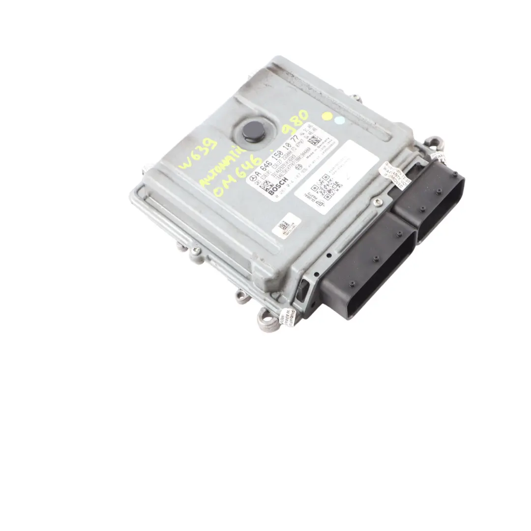Mercedes Vito W639 OM646.980 Engine ECU Control Unit Automatic - SKU A6461501077-1 - Part number A6461501077