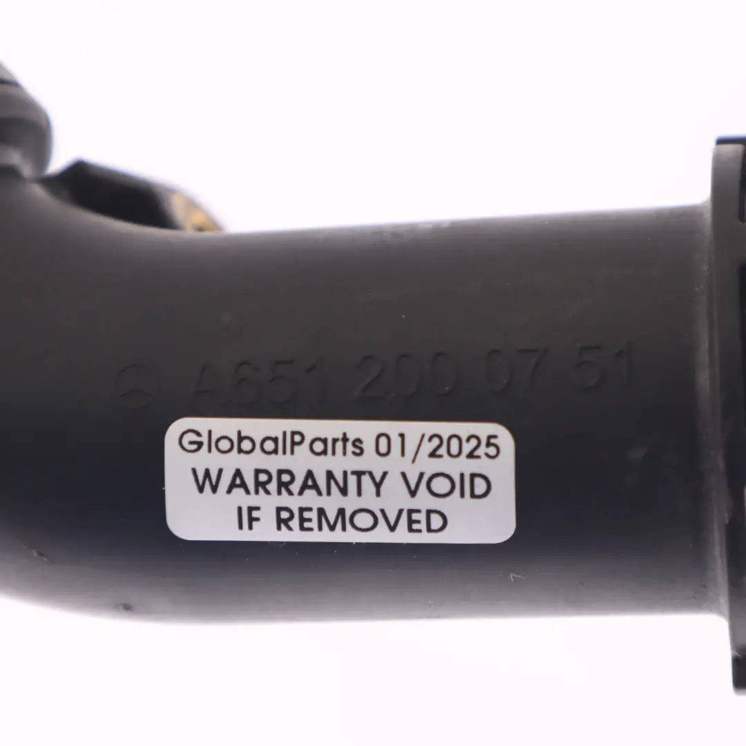 Refrigerante Tubo Calentador Agua Manguera Línea para Mercedes W447 con número de pieza A6512000751 Mercedes W447 Refrigerante Tubo Calentador Agua Manguera Línea - SKU A6512000751 - Número de pieza A6512000751