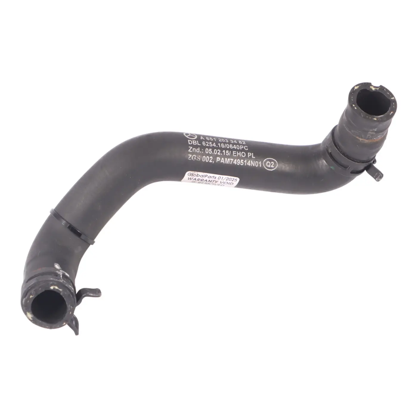 Mercedes W447 M651 Diesel Wasser Kühl Mittel Rohr Kühlung Schlauch A6512033482