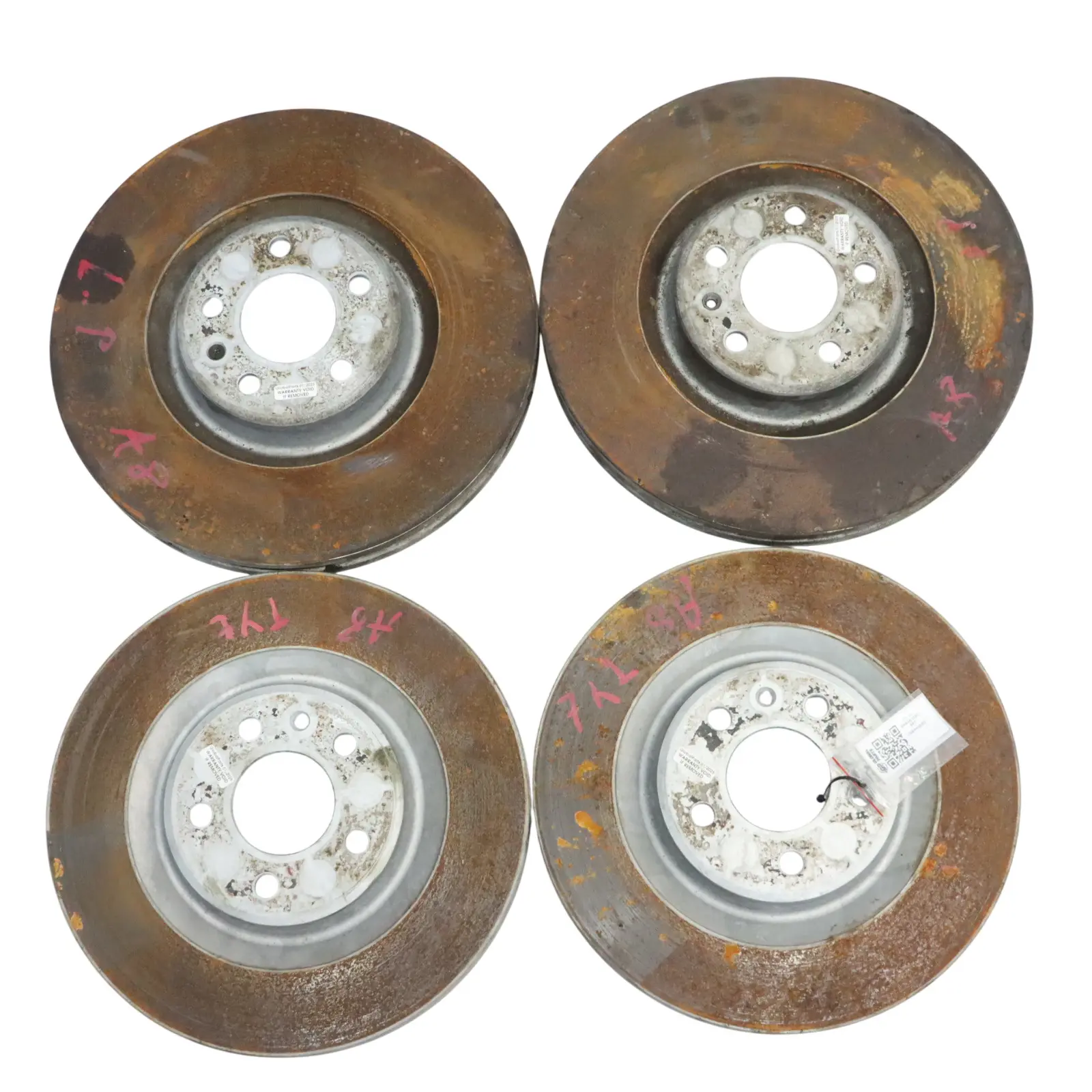 Audi A8 4H D4 Brake Disc Front Rear Left Right N/O/S 356X34MM 330X22MM SET