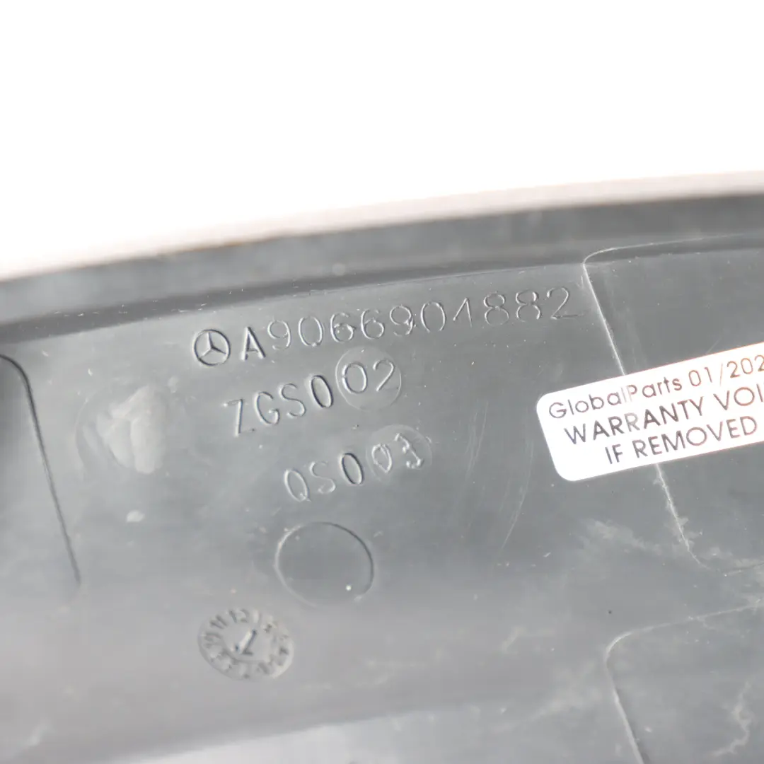 Mercedes W906 Moulage d'aile avant droit noir - SKU A9066904882 - Numéro de pièce A9066904882