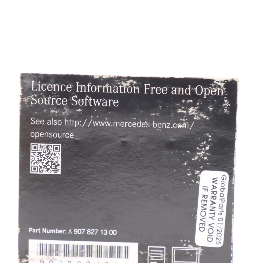 Mercedes W907 License Information Free And Open Source Software - SKU A9078271300 - Part number A9078271300