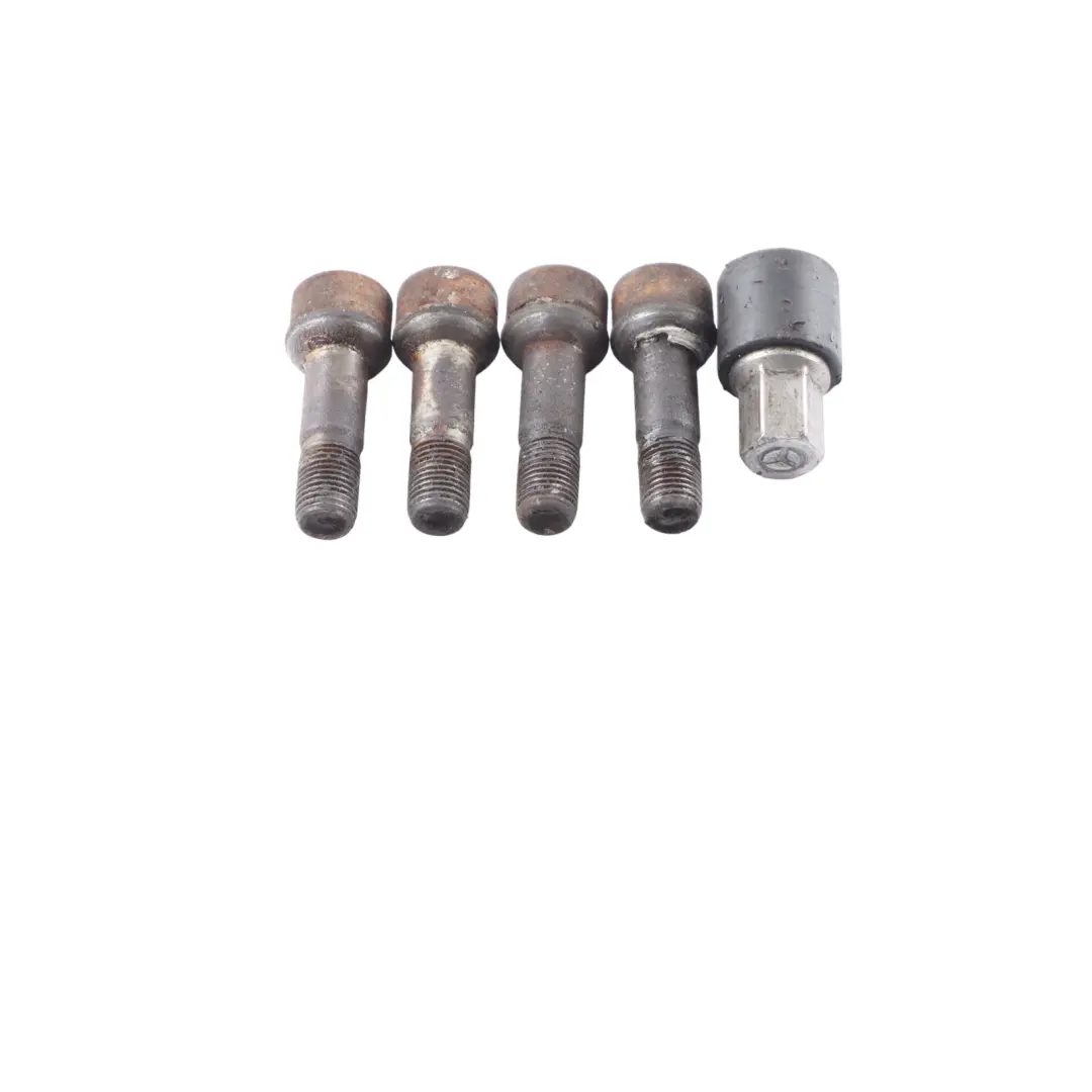 Mercedes W164 W166 Wheel Security Bolts Lock Locking Nut Set - SKU B66470156 - Part number B66470156