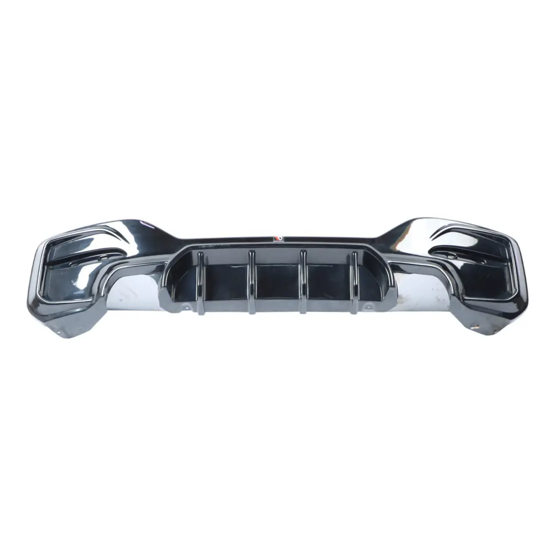 BMW F20 F21 LCI Rear Bumper Diffuser High Gloss Black M140i Maxton Design - SKU BM-1-F20F-M-RS1G - Part number BM-1-F20F-M-RS1G