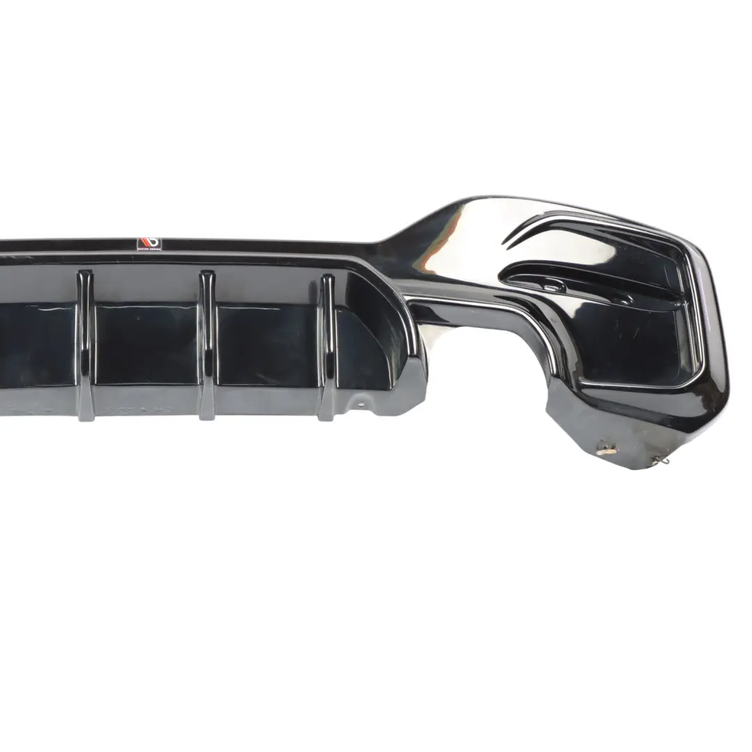 BMW F20 F21 LCI Rear Bumper Diffuser High Gloss Black M140i Maxton Design - SKU BM-1-F20F-M-RS1G - Part number BM-1-F20F-M-RS1G