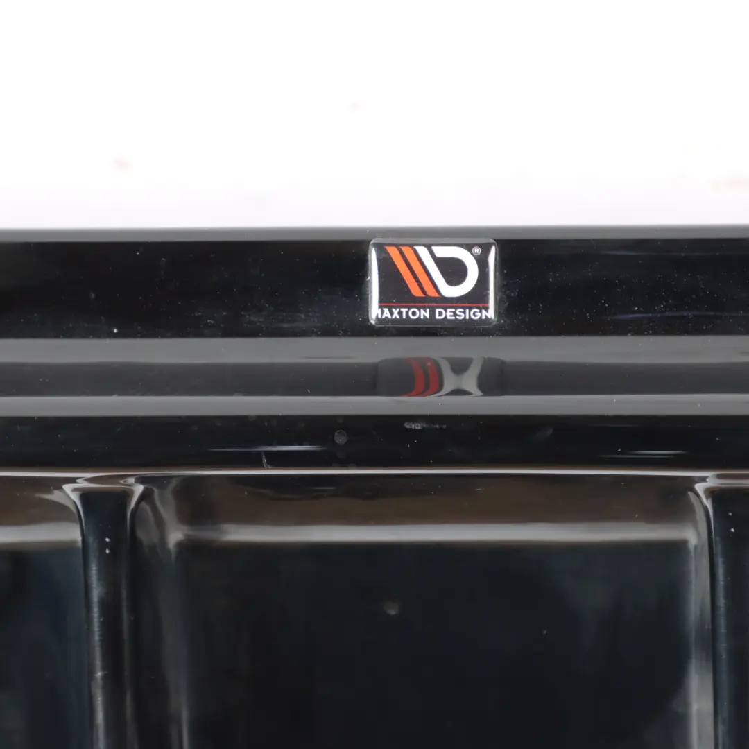 BMW F20 F21 LCI Rear Bumper Diffuser High Gloss Black M140i Maxton Design - SKU BM-1-F20F-M-RS1G - Part number BM-1-F20F-M-RS1G