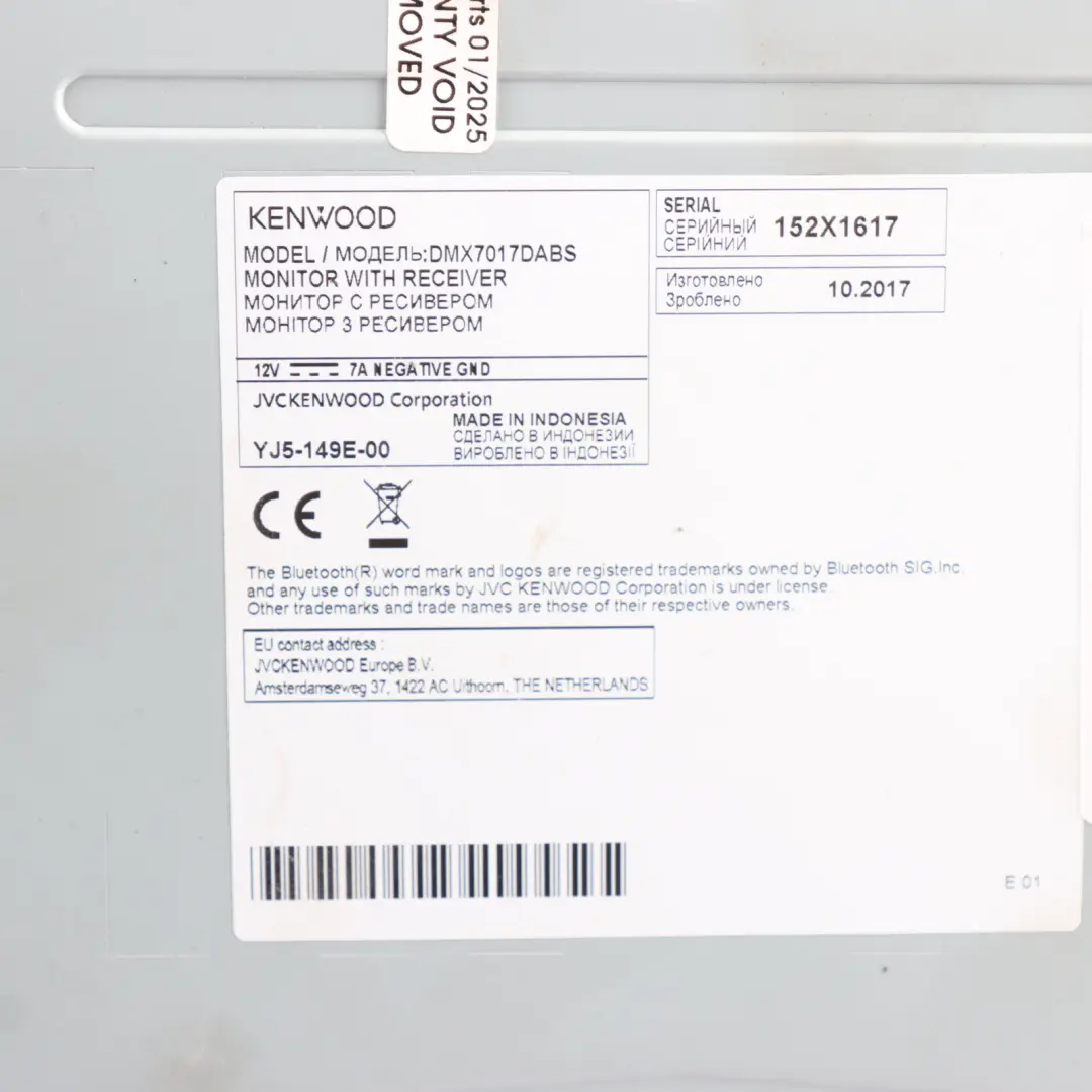 Kenwood CarPlay Android 7" Auto Bluetooth DAB Car Stereo 4x50W to with Part number DMX7017DABS Kenwood CarPlay Android 7" Auto Bluetooth DAB Car Stereo 4x50W - SKU DMX7017DABS - Part number DMX7017DABS