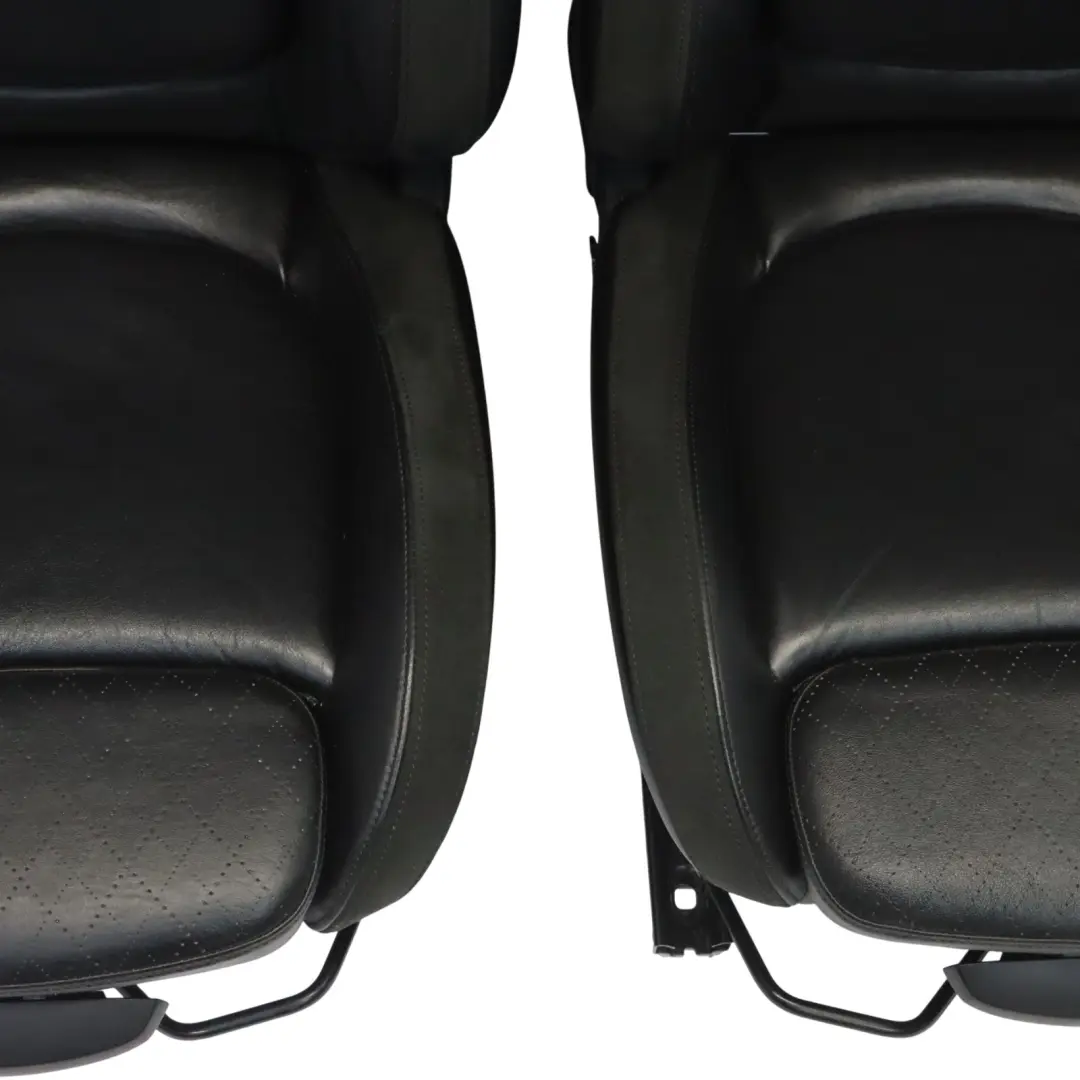Mini F56 Asientos Deportivos Calefactables Cuero Cross Punch Carbono Negro Set - SKU F56-SPORT-CARBONBLACK-LEATHER-SEATS - Número de pieza F56-SPORT-CARBONBLACK-LEATHER