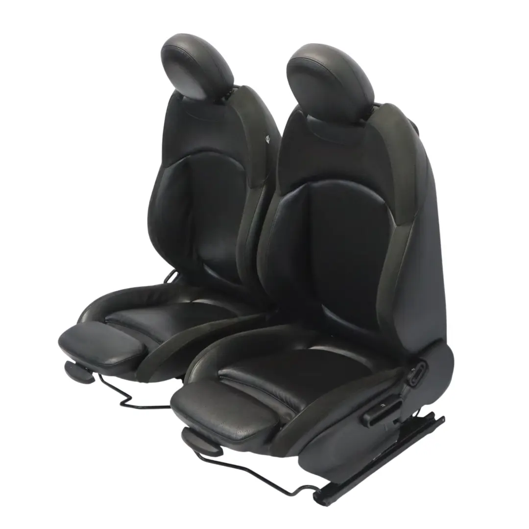 Mini F56 Komplet Foteli Skórzanych Cross Punch Carbon Czarne Grzane - SKU F56-SPORT-CARBONBLACK-LEATHER-SEATS - Numer Części F56-SPORT-CARBONBLACK-LEATHER