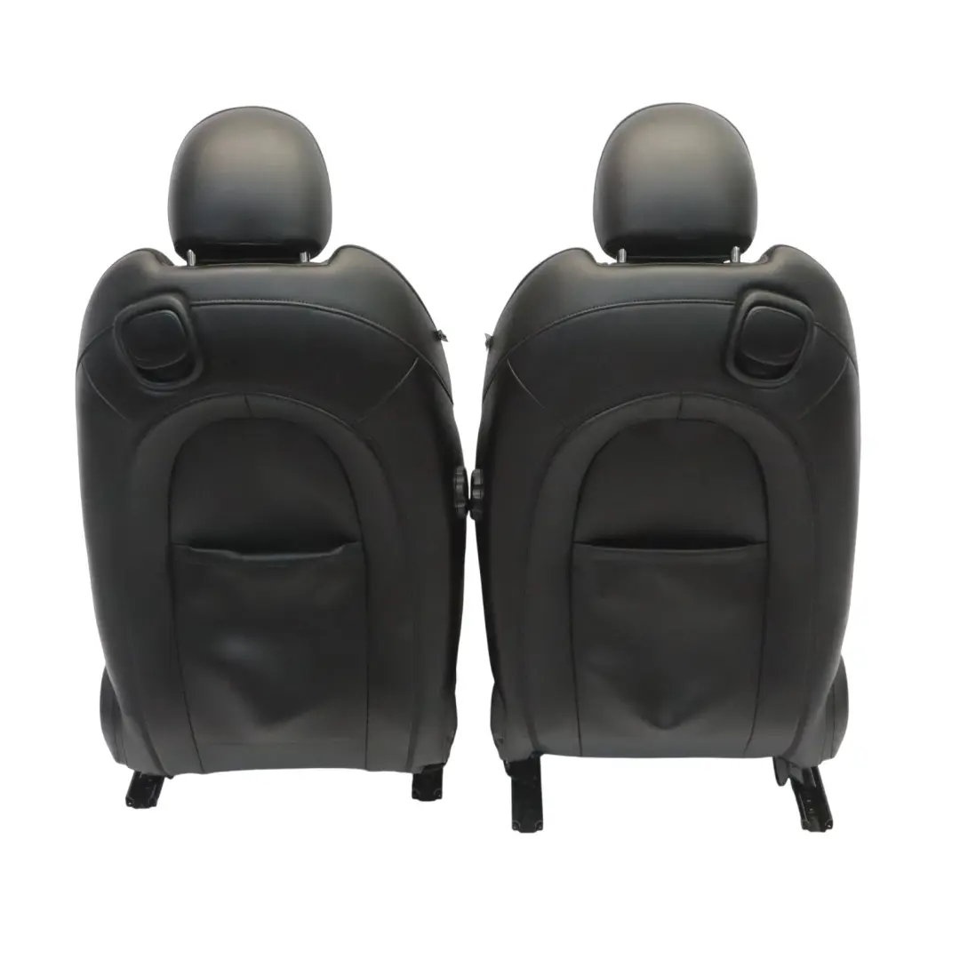 Mini F56 Sedili sportivi riscaldati pelle Cross Punch Nero anteriore posteriore - SKU F56-SPORT-CARBONBLACK-LEATHER-SEATS - Numero di parte F56-SPORT-CARBONBLACK-LEATHER