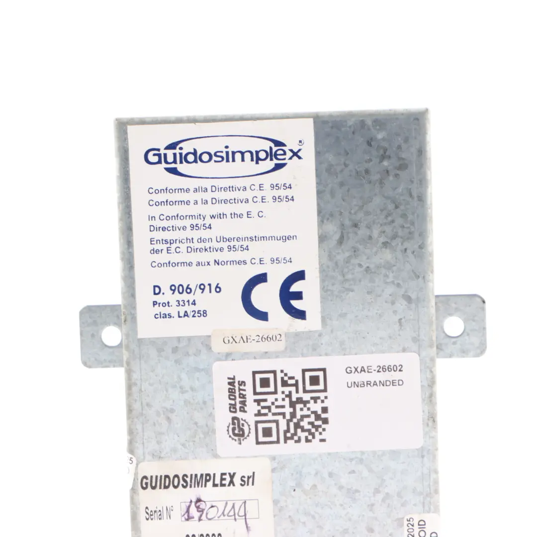 Guidosimplex Vehicle Mobility Control Unit Module ECU to with Part number GXAE-26602 Guidosimplex Vehicle Mobility Control Unit Module ECU - SKU GXAE-26602 - Part number GXAE-26602