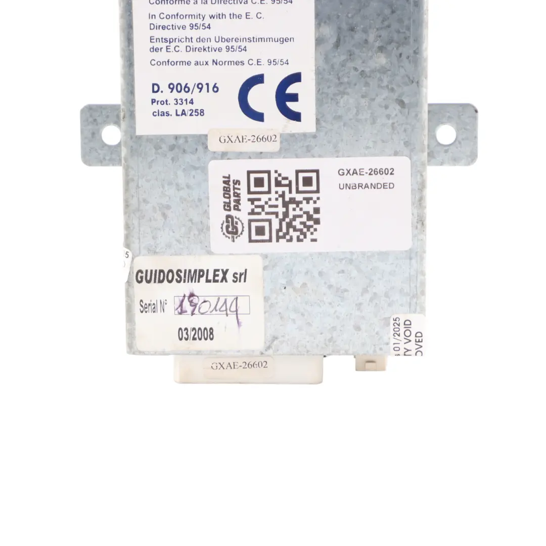  Guidosimplex Vehicle Mobility Control Unit Module ECU - SKU GXAE-26602 - Part number GXAE-26602