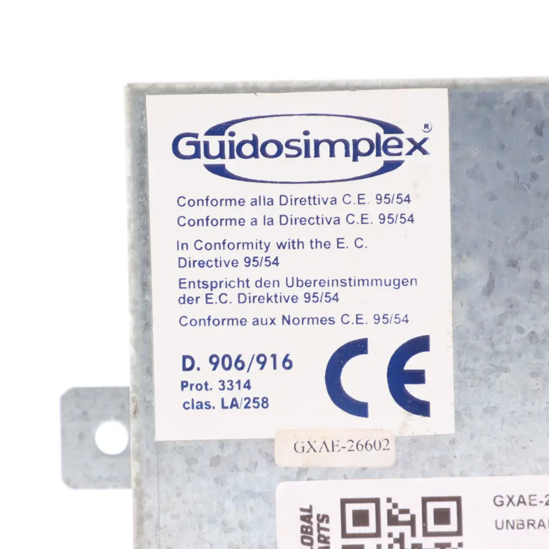 Guidosimplex Vehicle Mobility Control Unit Module ECU to with Part number GXAE-26602 Guidosimplex Vehicle Mobility Control Unit Module ECU - SKU GXAE-26602 - Part number GXAE-26602