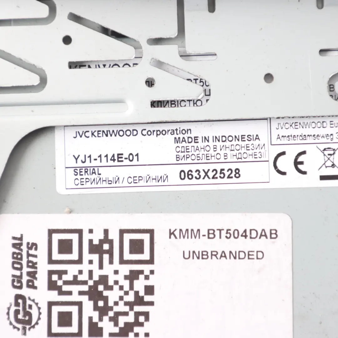 Kenwood Car Radio Stereo MP3 FM AUX USB Audio Player to with Part number KMM-BT504DAB Kenwood Car Radio Stereo MP3 FM AUX USB Audio Player - SKU KMM-BT504DAB - Part number KMM-BT504DAB