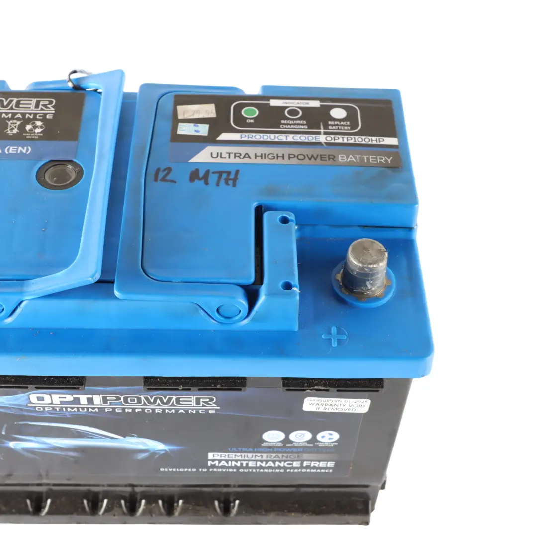  Optipower OPTP100HP Start Stop Car Battery 72Ah 670A 12V - SKU OPTIPOWER-72AH - Part number OPTIPOWER-72AH