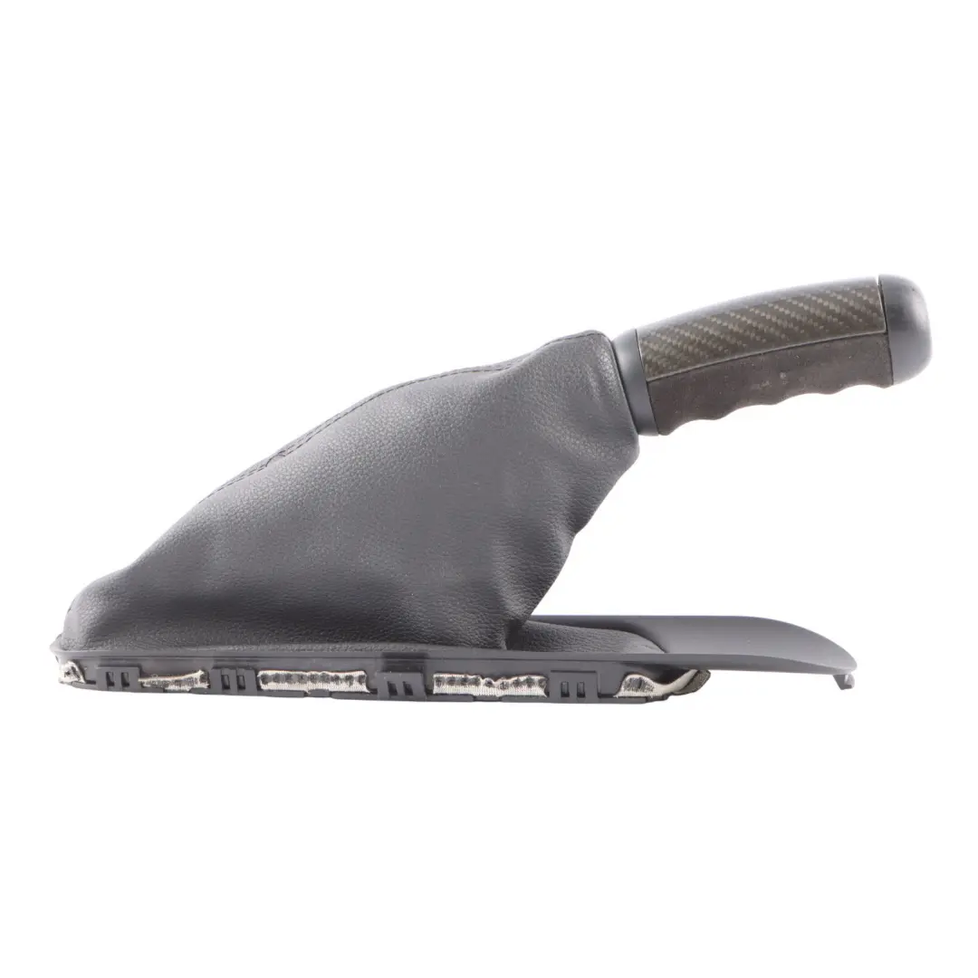Handbrake Lever Cover Cover Leather Carbon to Mini JCW R50 R53 R55 R56 with Part number 0417956 Mini JCW R50 R53 R55 R56 Handbrake Lever Cover Cover Leather Carbon - SKU P0417956 - Part number 0417956