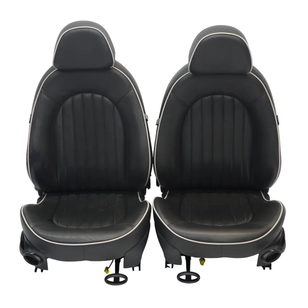 Mini R52 Cabrio Leder Sportsitze beheizt Englisch Orange Naht - LNPN Interieur - SKU R52-LEATHER-SPORT-SEATS-ORANGE-SEAM-LNPN - Teilenummer R52 Leather Sport Seats Orange Seam 