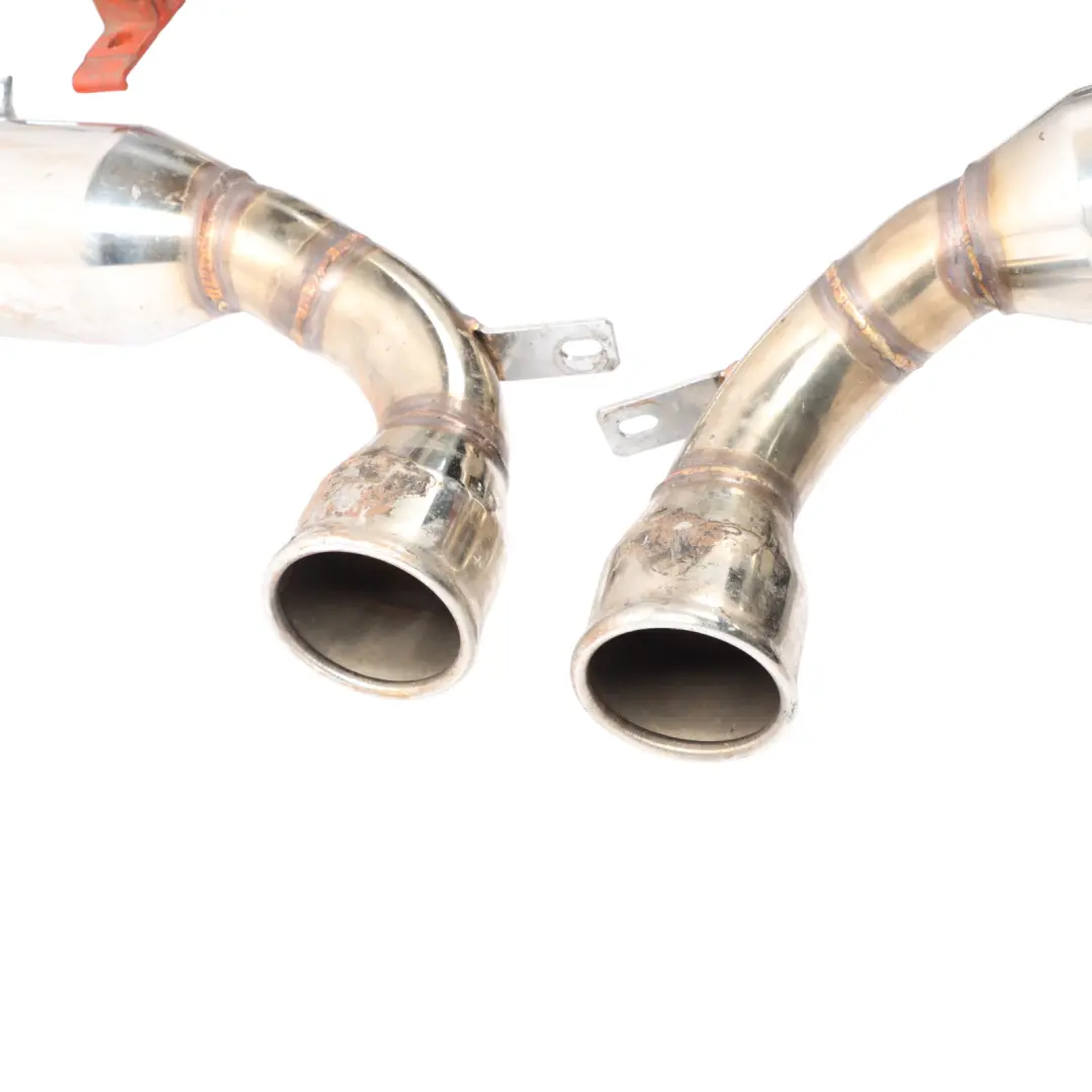 Mini R53 Rear Exhaust System Cooper S W11 Muffler Double Pipe Chrome Catless - SKU R53-EXHAUST - Part number R53-EXHAUST