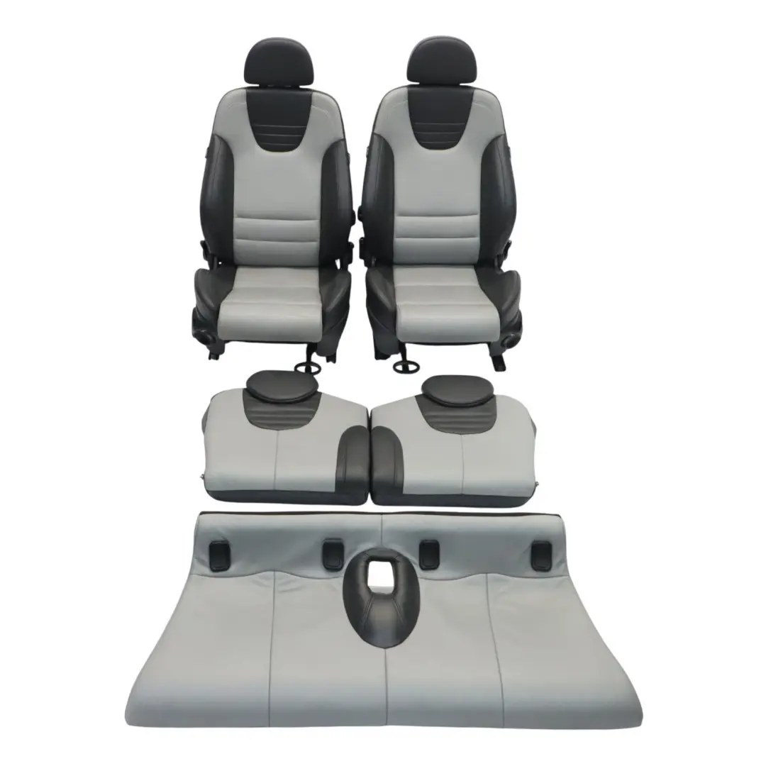 Mini Cooper S R50 R53 Komplet Foteli Sport Skórzane Recaro Panther Black - SKU R53-LEATHER-SPORT-RECARO-SEATS - Numer Części R53-LEATHER-SPORT-RECARO