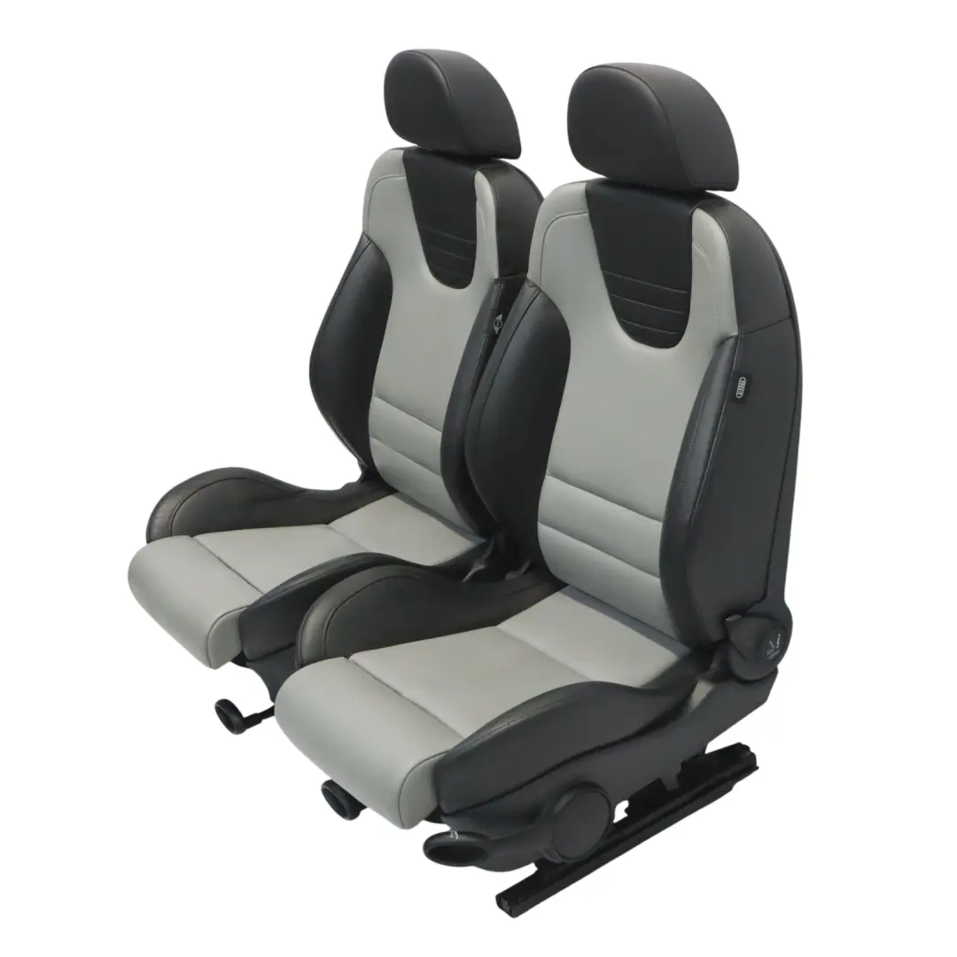 Mini Cooper S R50 R53 Komplet Foteli Sport Skórzane Recaro Panther Black - SKU R53-LEATHER-SPORT-RECARO-SEATS - Numer Części R53-LEATHER-SPORT-RECARO