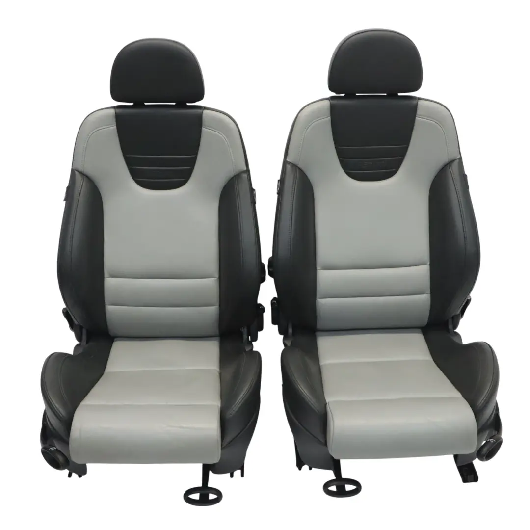 Mini Cooper S R50 R53 Sport Leather Interior Seats Recaro Panther Black - SKU R53-LEATHER-SPORT-RECARO-SEATS - Part number R53-LEATHER-SPORT-RECARO