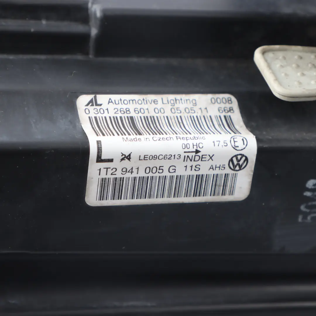 Headlight Headlamp Front Left N/S Passenger Side to Volkswagen Touran 1T with Part number 1T2941005G Volkswagen Touran 1T Headlight Headlamp Front Left N/S Passenger Side - SKU RHD-1T2941005G - Part number 1T2941005G