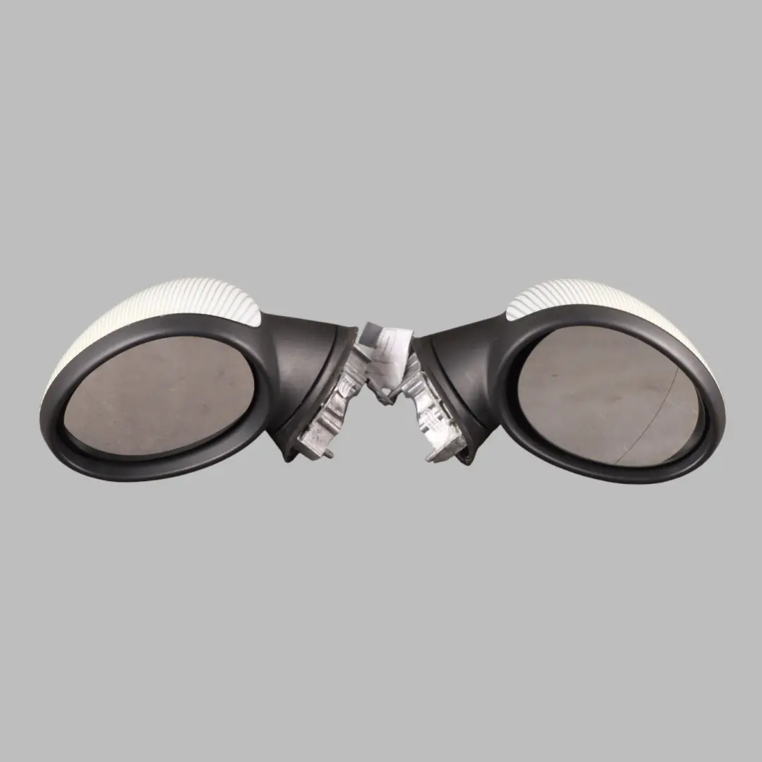  Door Wing Mirror Mini R55 R56 Left Right N/O/S Outside White Silver Camden Set - SKU RHD-2755637-2755638-CAMDEN - Part number 2755637-2755638