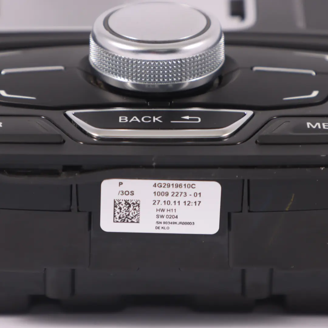 Audi A7 4G A6 C7 MMI Centre Console Multimedia Sat Nav Switch Panel - SKU RHD-4G2919610C - Part number 4G2919610C