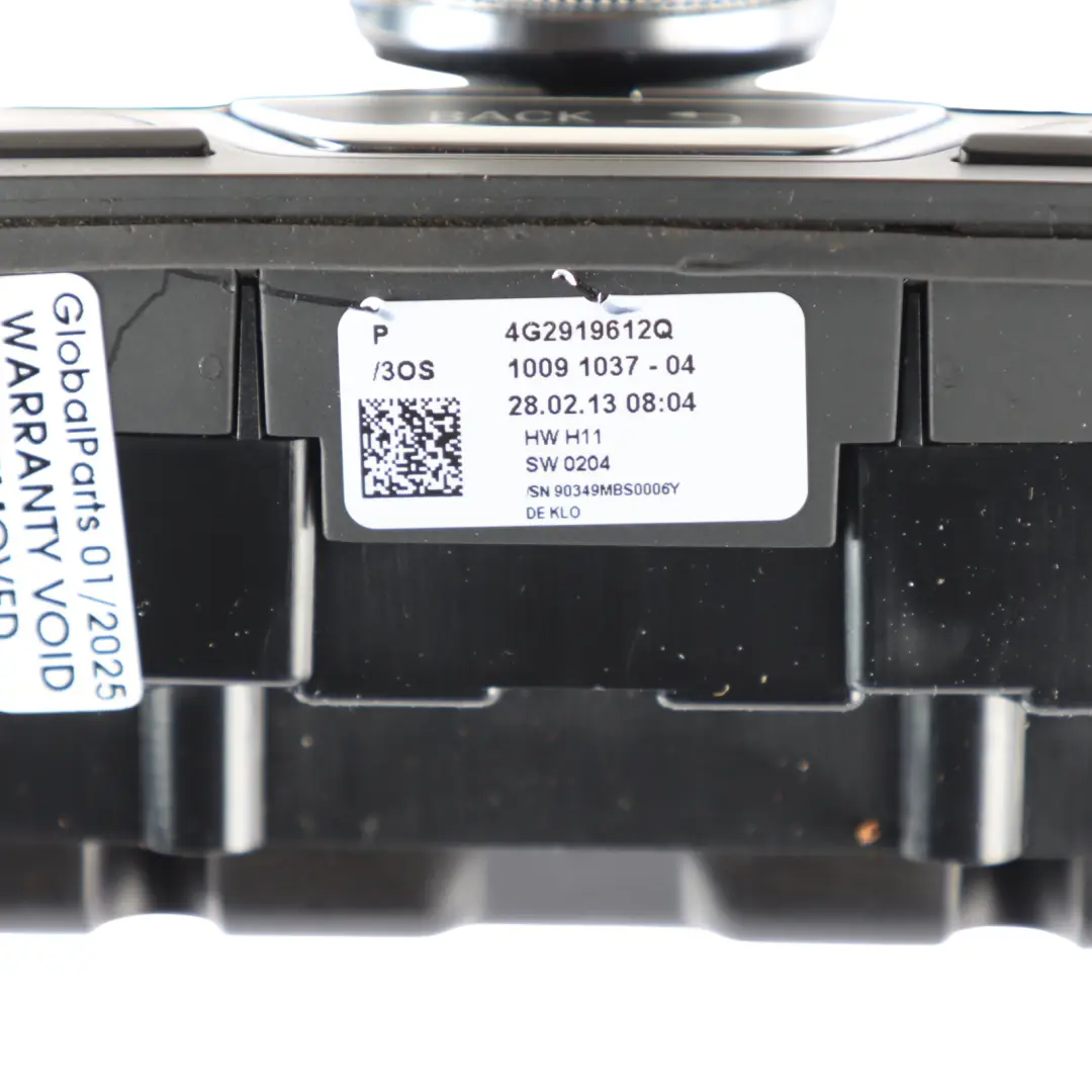Audi S7 4G Gearshift Automat Multimedia Switch Panel - SKU RHD-4G2919612Q-1 - Part number 4G2919612Q