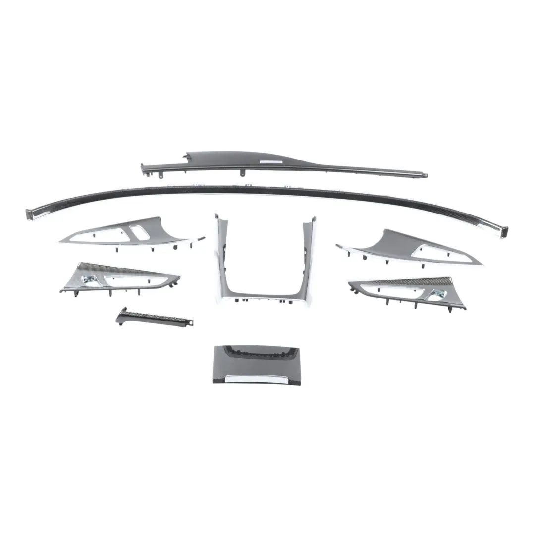 Audi S7 4G Dashboard Console Door Card Decor Strip Trim Cover Set Carbon Quattro - SKU RHD-4G8853189BC-1 - Part number 4G8853189BC