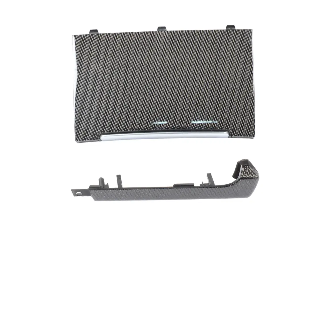 Audi S7 4G Dashboard Console Door Card Decor Strip Trim Cover Set Carbon Quattro - SKU RHD-4G8853189BC-1 - Part number 4G8853189BC