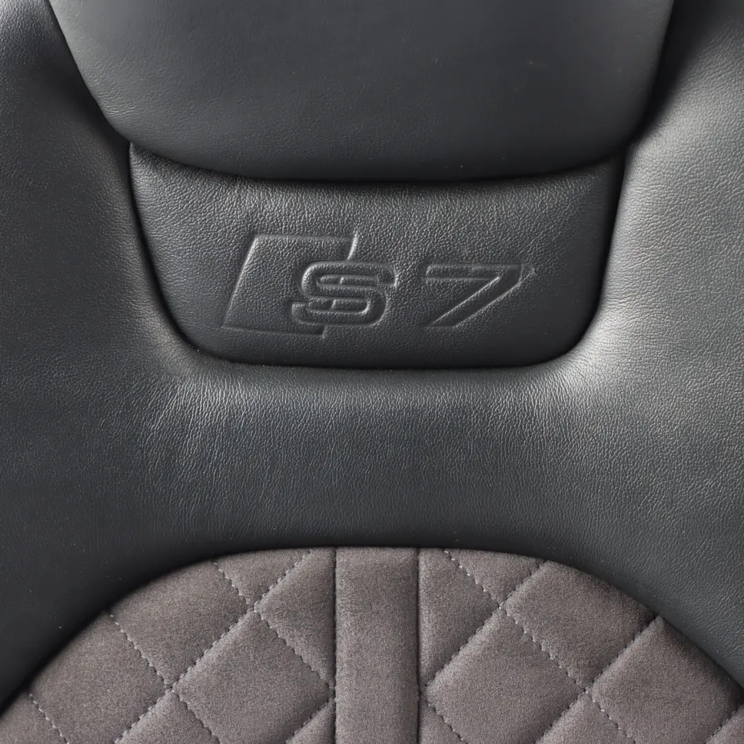 Audi A7 S7 4G Sport Seat Front Left N/S Interior Heated Alcantara Leather Black - SKU RHD-4G8881805H-1 - Part number 4G8881805H