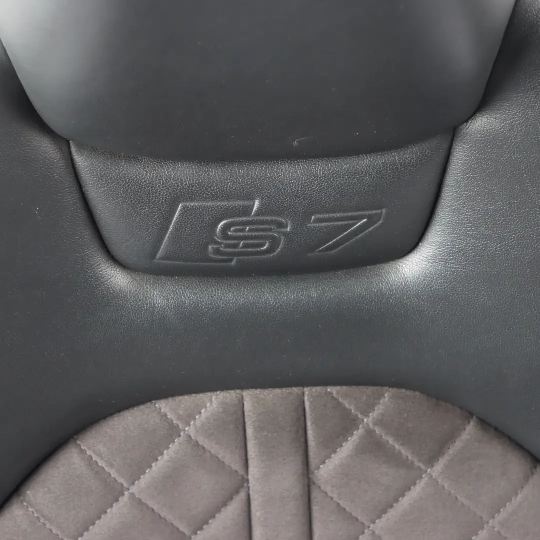Audi A7 S7 4G Sport Seat Front Right O/S Memory Heated Alcantara Leather Black - SKU RHD-4G8881806H-1 - Part number 4G8881806H