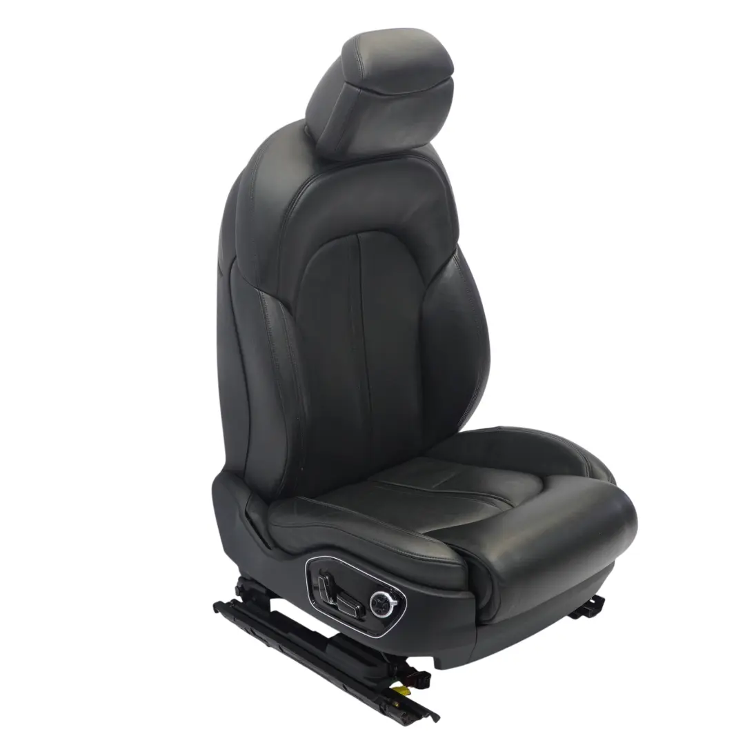 Audi A8 D4 4H Comfort Seat Front Right O/S Heated Memory Leather Valcona Black - SKU RHD-4H0881806C-1 - Part number 4H0881806C