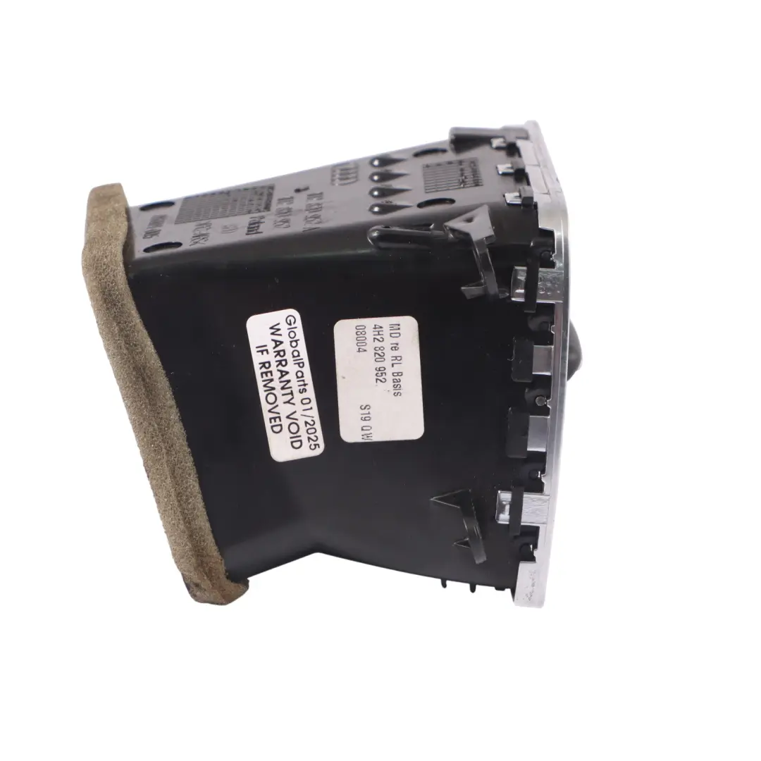 Vent Grille Dashboard Dash Duct Panel Centre Right O/S to Audi A8 4H Air with Part number 4H2820952 Audi A8 4H Air Vent Grille Dashboard Dash Duct Panel Centre Right O/S - SKU RHD-4H2820952 - Part number 4H2820952