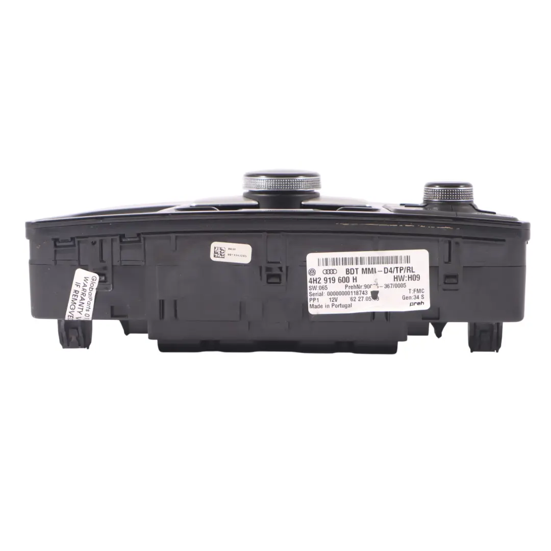 Control Panel Multimedia Radio Sat Nav Switch Unit to Audi A8 4H with Part number 4H2919600H Audi A8 4H Control Panel Multimedia Radio Sat Nav Switch Unit - SKU RHD-4H2919600H - Part number 4H2919600H