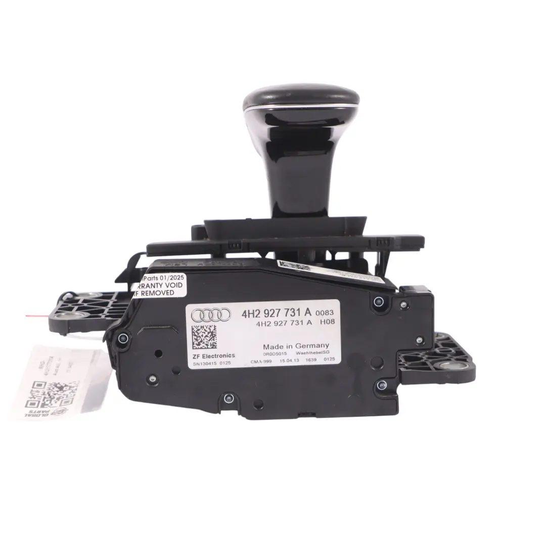Audi A8 4H Automatic Gearbox Gear Selector Lever Knob Leather Black - SKU RHD-4H2927731A - Part number 4H2927731A