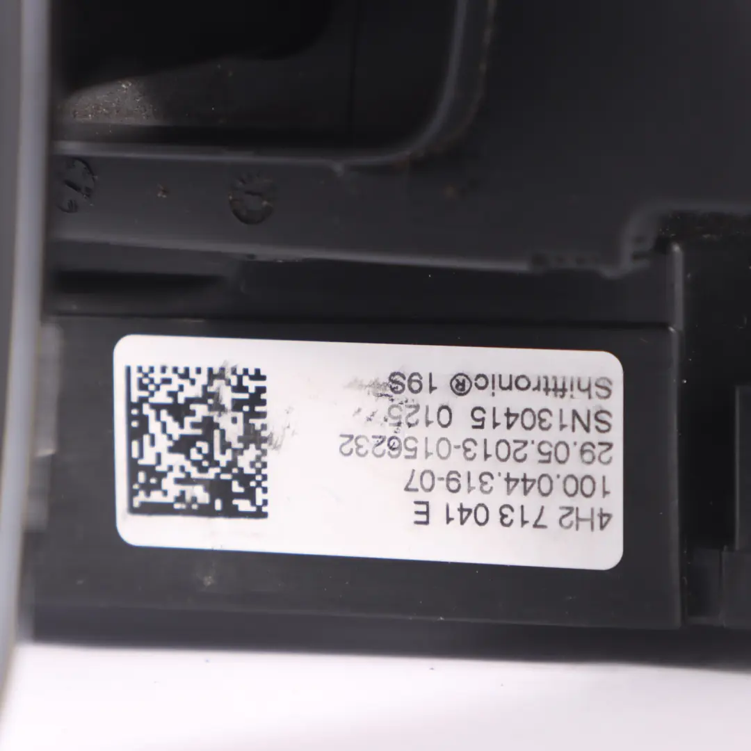 Audi A8 4H Automatic Gearbox Gear Selector Lever Knob Leather Black - SKU RHD-4H2927731A - Part number 4H2927731A