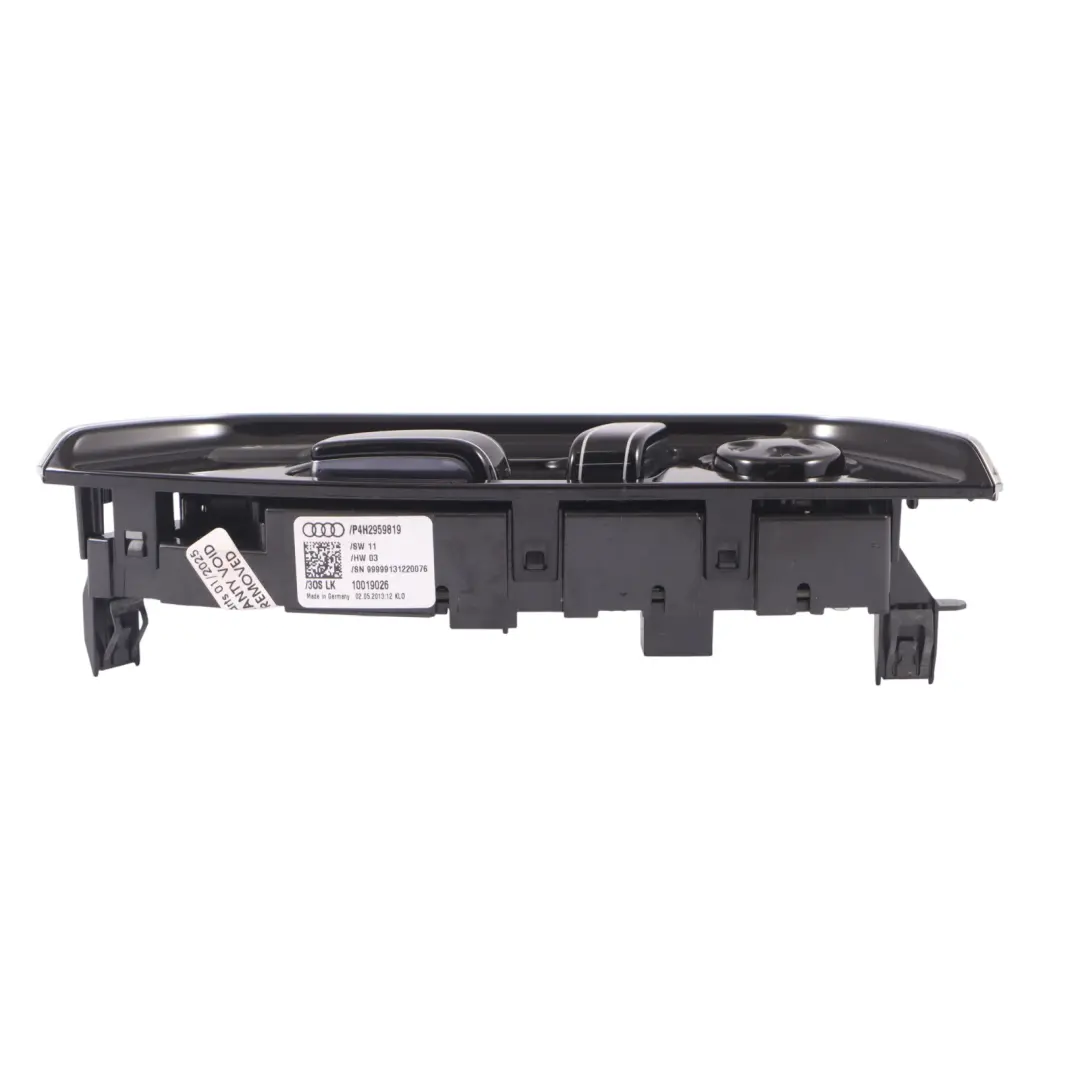 Audi A8 4H Front Seat Adjustment Switch Left N/S Control Panel - SKU RHD-4H2959819 - Part number 4H2959819