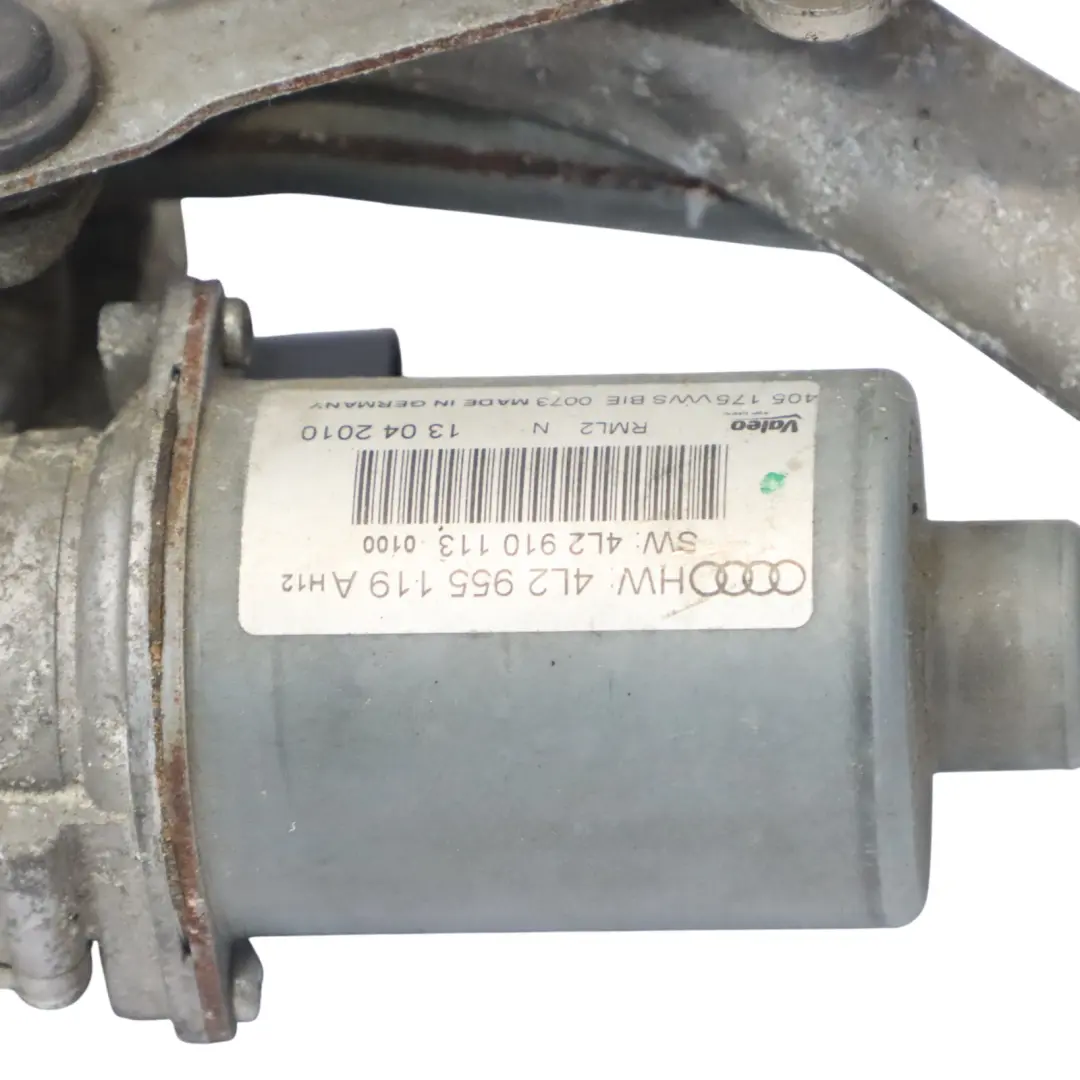 Windscreen Front Wiper Linkage Mechanism Motor to Audi Q7 4L with Part number 4L2955023F Audi Q7 4L Windscreen Front Wiper Linkage Mechanism Motor - SKU RHD-4L2955023F - Part number 4L2955023F