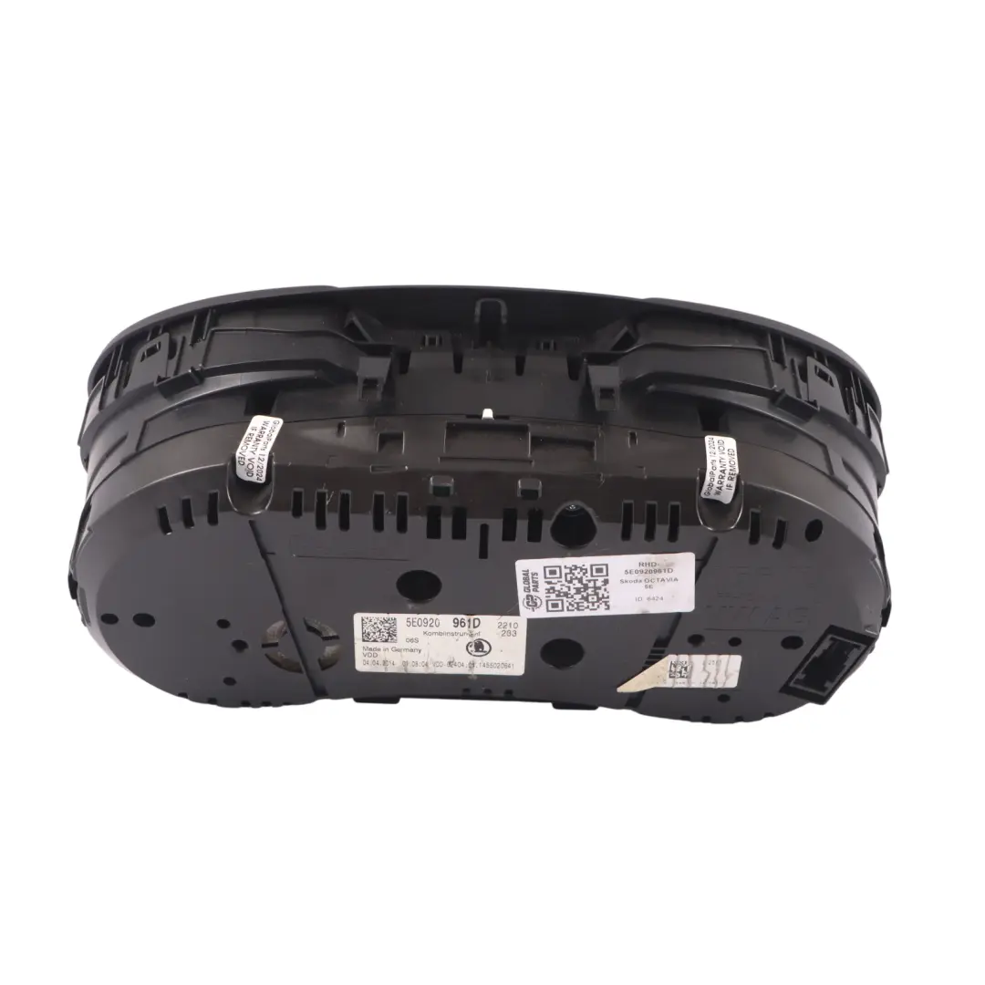 Skoda Octavia 5E Instrument Cluster Speedometer Automatic Diesel - SKU RHD-5E0920961D - Part number 5E0920961D
