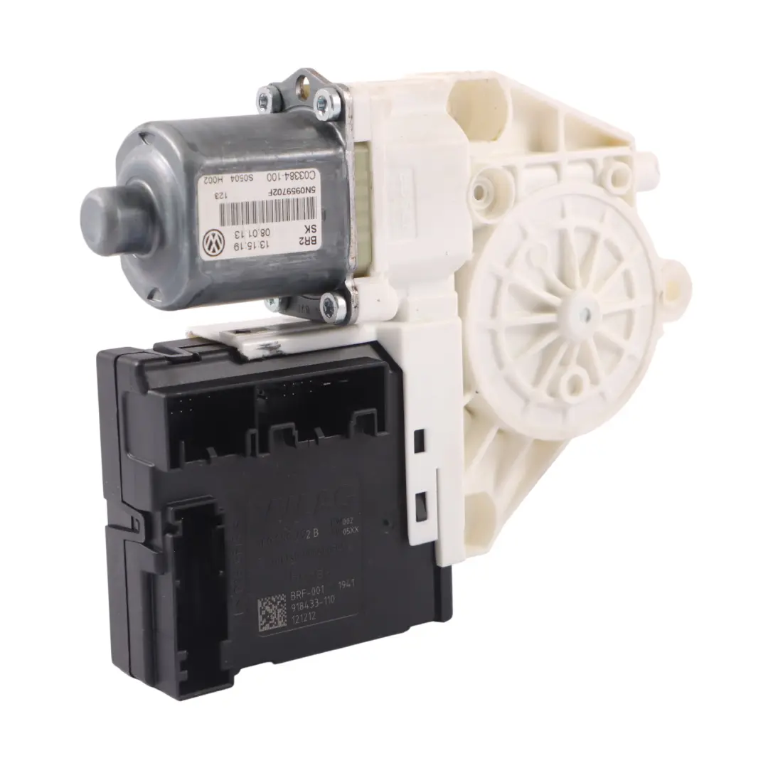 VW Volkswagen Tiguan 5N Front Left N/S Window Lifter Regulator Motor - SKU RHD-5N0959702F - Part number 5N0959702F